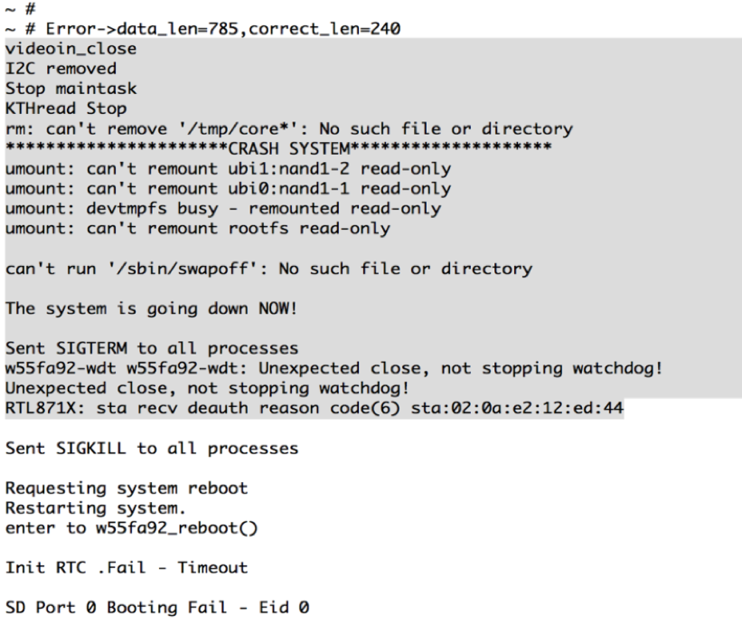 Umount target is busy. SIGTERM.